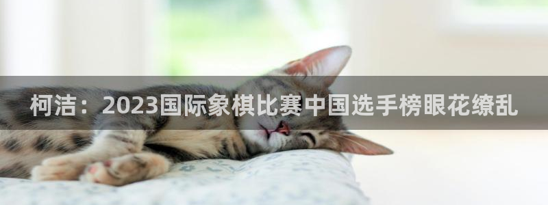 nba鲸鱼体育：柯洁：2023国际象棋比赛中国选手榜眼花缭乱